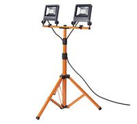 LEDVANCE Lampe de travail à LED, lampe pour l'extérieur, blanc froid, trépied, lampe de travail à LED, 2 x 30 watts