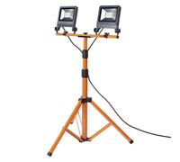 LEDVANCE Lampe de travail LED pour le sol, pour mur, WORKLIGHTS - TRIPOD / 60 W, 220?240 V, Angle de rayonnement: 120°, Cool White, 4000 K, Matériau: Aluminum/acier, IP65