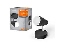 Ledvance Lampe Decken LED Spot Murale Ronde Pear Noir 1x4,3W GU10 Warmweiß