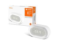 LEDVANCE Lampe et horloge LED mobile LINEAR, blanc, 3,4W, 35lm, sur batterie, blanc froid (4000K), capteur tactile intégré pour allumer/éteindre et gradation, capteur de lumière du jour