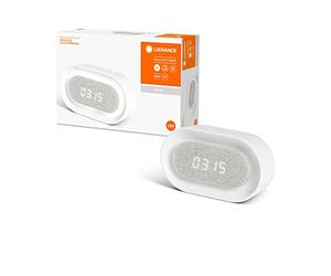 LEDVANCE Lampe et horloge LED mobile LINEAR, blanc, 3,4W, 35lm, sur batterie, blanc froid (4000K), capteur tactile intégré pour allumer/éteindre et gradation, capteur de lumière du jour