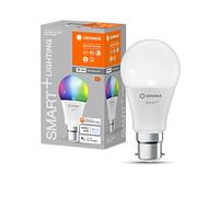 LEDVANCE Lampe LED intelligente avec technologie WiFi, B22d-base, optique mate ,Couleurs RGBW modifiables, couleur de lumière modifiable (2700K-6500K), 806 Lumen,Remplacement de 60W-Ampoules 4-Pack