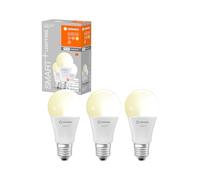 LEDVANCE Lampe LED intelligente avec technologie WiFi, douille E27, dimmable, blanc chaud (2700 K), remplace les lampes à incandescence par 60W, SMART+ WiFi Classic Dimmable, lot de 3