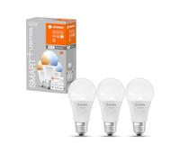 LEDVANCE Lampe LED intelligente avec technologie WiFi, douille E27, dimmable, couleur de la lumière variable (2700-6500K), remplacement 60W, SMART+ WiFi Classic Tunable White, lot de 3