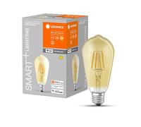 LEDVANCE Lampe LED intelligente avec technologie WiFi, E27-base, verre doré ,Blanc chaud (2400K), 680 Lumen, Remplacement de la traditionnelle 53W-Ampoules 1-Pack