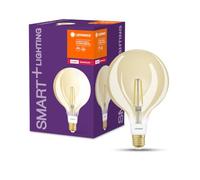 LEDVANCE Lampe LED intelligente avec technologie ZigBee, E27-base, verre doré,Blanc chaud (2400K), 680 Lumen, Remplacement de la traditionnelle 52W-Ampoules 1-Pack