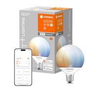 Ledvance Lampe LED intelligente avec Wifi, Culot E27, Gradable, Couleur de la lumière modifiable (2700-6500K), Forme Globe, Mat, Remplacement des ampoules de 100W, Contrôlable avec Alexa, Google, App