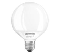 Ledvance Lampe Led Intelligente Avec Wifi, Culot E27, Gradable, Couleurs Rvb Et Changement De Couleur De La Lumière, Globeform, Mat, Remplace Les Ampoules De 100w, Contrôlable Avec Alexa, Google, App