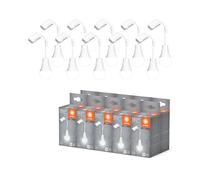 LEDVANCE Lampe LED Rénovation A75 Bornier, 4000 K blanc neutre, 10 W, 1055 lm, blanc, montage direct, pour chantiers, déménagement, IP20, câble 13 cm,10-Pack