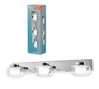 LEDVANCE ORBIS Flame Wand- und Deckenleuchte mit LED, Chrom, 16.5W, 1050lm, 3000/4000K, Farbtemperatur über Wandschalter einstellbar (kaltweiß/warmweiß), IP44 Schutz vor Fremdkörpern und Spritzwasser