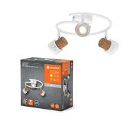 Ledvance Lampe Plafond LED Decor Spot Liège Blanc 3x 3,4W GU10 690lm Warm