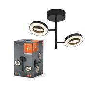 Ledvance Lampe Plafond LED Spot Saturn Noir 21W 2180lm CCT 3000/4200/6500K