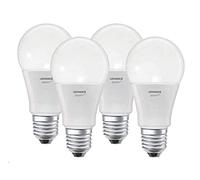LEDVANCE Lampe Smart LED avec Bluetooth, E27, dimmable, blanc chaud (2700K), remplace les ampoules par 60W, contrôlable avec Alexa, Google et Apple Voice Control, SMART + BT CLA DIM, pack de 4