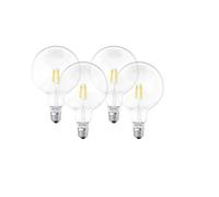 LEDVANCE Lampe Smart LED avec Bluetooth, globe à filament, E27, dimmable, blanc chaud(2700K),remplace les lampes à incandescence par 50W,contrôlable avec Alexa,Google et Apple,SMART+ BT GLOBE,lot de 4