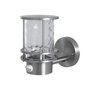 LEDVANCE LED Applique et plafonnier, lampe pour les applications extérieures, E27, lumière du jour intégré et capteur de mouvement, Endura ClassicPost Sens gris 4058075206540
