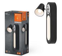 Ledvance LED Applique Neptune Noir 13W 430lm Blanc Chaud 3000K avec Interrupteur