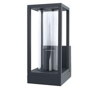 LEDVANCE Applique murale à LED pour 1x ampoule E27, lampe design avec cadre design pour extérieur pour éclairage direct, en aluminium et verre de haute qualité, ENDURA FRAME wall E27