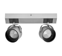 Ledvance LED Plafonnier Applique murale Decor 2 Spot Jupiter Argent 11,5W 1000lm Blanc chaud 3000K orientable