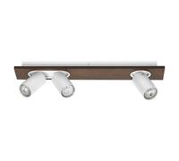 Ledvance LED Plafonnier AppliqueReproduction Spot Mercury Bois Blanc 3 x 3,4W GU10 690lm Blanc Chaud 2700K orientable