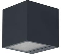 Ledvance LED Smart+ applique murale d'extérieur, cube, up/down, gris foncé, IP44 14W 1350lm RGBW 3000K