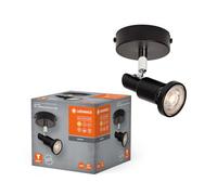 LEDVANCE LED Spot 1X3.4W 927 GU10 BK LEDV, Acier Inoxydable, 3.4 W, Black