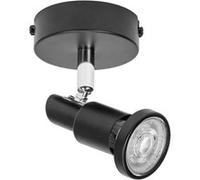 LEDVANCE LED SPOT GU10: 1 x 3 - 4W - 230lm - noir - température de couleur de 2 700K - lumière chaude - design intemporel - ampoule LED interchangeable - idéale pour les intérieurs - CRI 90 - têtes ré
