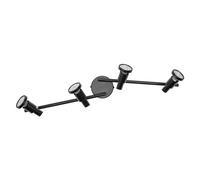 LEDVANCE LED SPOT GU10: 4 x 3,4W, 920lm, noir, température de couleur de 2 700K,