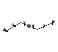 LEDVANCE LED SPOT GU10: 6 x 3 - 4W - 1 380lm - noir - température de couleur de 2 700K - lumière chaude - design intemporel - ampoule LED interchangeable - idéale pour les intérieurs - CRI 90 - têtes 