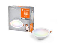 LEDVANCE LED SPOT INTEGRATED Ø 17cm, spot encastré au plafond, 12W, température de couleur 2700-6500 K, lumière RVB jusqu'à 16 millions de couleurs, 1000 lumen, design plat, blanc