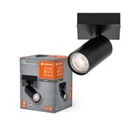 LEDVANCE LED Spot Octagon 1X3.4W 927 GU10 BKLEDV, Acier Inoxydable, 3.4 W, Black