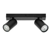 LEDVANCE LED SPOT OCTAGON 2 x 3 - 4W - GU10 - 460lm - noir - température de couleur 2.700K - lumière chaude - design intemporel - lampe LED interchangeable - idéale pour les intérieurs - CRI 90 - tête