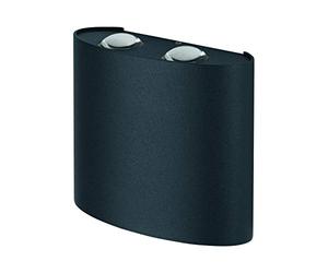 LEDVANCE LED Wand- und Deckenleuchte, Leuchte für Außenanwendungen, Warmweiß, Endura Style Updown Deco Gris Foncé