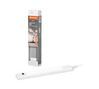 LEDVANCE Linear, frameless angle sensor, 30 cm, CCT dimmable, 4 W, 290 lm, 3,000/4,000/6,500 K, warm white/cold white/daylight, white aluminium, IP20