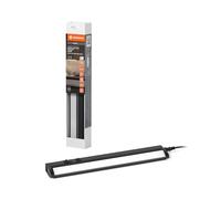 LEDVANCE Linear Turn Connect under-cabinet light with tilt function, 35 cm, 6 W, 380 lm, 3,000/4,000/6,500, warm white/cold white/daylight, CCT dimmable, black aluminium, IP20