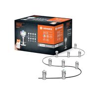 LEDVANCE Lumière de jardin LED intelligente avec technologie WiFi, pack de base avec 9 points LED pour l'extérieur, couleurs RVB modifiables, compatible avec Google et Alexa Voice, SMART+ WIFI GARDEN