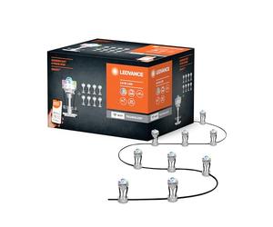 LEDVANCE Lumière de jardin LED intelligente avec technologie WiFi, pack de base avec 9 points LED pour l'extérieur, couleurs RVB modifiables, compatible avec Google et Alexa Voice, SMART+ WIFI GARDEN