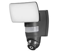 LEDVANCE Lumière LED de sécurité intelligente avec caméra intégrée, projecteurs pour l'extérieur avec technologie WiFi, contrôle via l'application de téléphone portable possible, blanc chaud (3000K) - Dunkelgrau