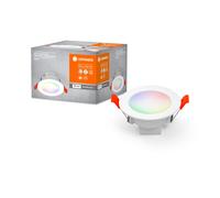 Ledvance Luminaire: Adapté À Plafond, Smart Recess Downlight Tw And Rgb / 4 W, 220?240 V, Angle De Rayonnement: 110, Blanc Dynamique, 2700?6500 K, Matériau De Corps: Polyprophylene (Pp)/Polyamid, Ip20