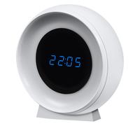 LEDVANCE Montre numérique et veilleuse NIGHTLUX avec capteur 0,3 W 5 lm sur batterie, câble USB, changement de couleur pour la lumière blanche,uniquement pour l'intérieur (y compris endroits humides)
