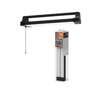 LEDVANCE Office Line de poste de travail LED doubrotative, noire, 24 W, 2700 lm, couleur de lumière blanc froid améliorant la concentration, corps de rotatif, longue durée de vie, IP20, 4000 K