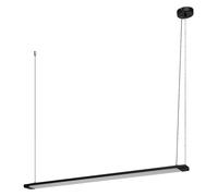 LEDVANCE Office Line Slab, plafonnier de bureau plat, 1.2 m, 40 W, 4100 lm, 4000 K, 840 blanc froid, gradation sur 3 niveaux, aluminium noir, IP20