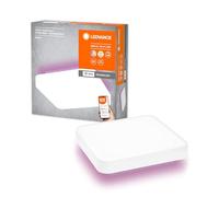 LEDVANCE ORBIS BACKLITE SQUARE SMART+ Wi-Fi blanc, luminaire LED gradable pour l'intérieur, 28W, température de couleur 3000-6500K, 2400 lm, lumière RGB pour une lumière blanche et colorée, 35x35cm
