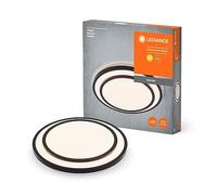 LEDVANCE OR ERLIN LEMPLIQUE LED 490 mm, noir, 36W, 4150LM, couleur de lumière blanche chaude, distribution de lumière très homogène, module LED installé en permanence, rond IP20, 3000K