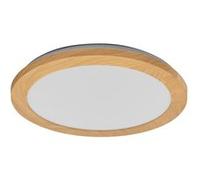 LEDVANCE OR isc applique/avec LED - décor bois - 22W - 1800lm - 3000/4000K - réglabvia interrupteur mural avec Click CCT - diamètre 30cm - protection IP44 pour salde bain - vis/chevilles incluses}