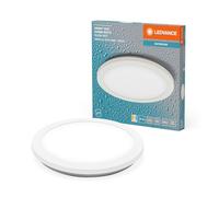 LEDVANCE ORBIS Disc Wand-/Deckenleuchte mit LED, 22W, 1800lm, 3000/4000K, über Wandschalter mit Click CCT einstellbar, 30cm Durchmesser, IP44 Schutz für Badezimmer, Schrauben/Dübel inklusive