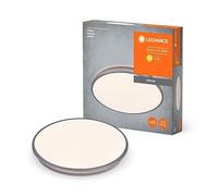 LEDVANCE ORBIS DUBLIN LIGNE DE PLADIER LED 390 mm, argent, 24W, 2700lm, couleur de lumière blanche chaude, distribution de lumière très homogène, module LED installé en permanence, rond IP20, 3000K