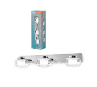 LEDVANCE ORBIS Flame applique et avec LED, chrome, 16,5W, 1050lm, 3000/4000K,(blanc froid/blanc chaud), protection IP44 contre les corps étrangers et les projections d'eau