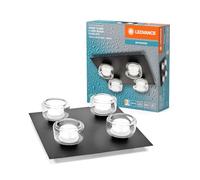 LEDVANCE ORBIS Flame applique et avec LED, noir, 22W, 1400lm, 3000/4000K, réglabvia interrupteur mural (blanc froid/blanc chaud), protection IP44 contre les corps étrangers et les projections d'eau