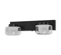 LEDVANCE ORBIS Flame Wand- und Deckenleuchte mit LED, schwarz, 11W, 700lm, 3000/4000K, Farbtemperatur über Wandschalter einstellbar (kaltweiß/warmweiß), IP44 Schutz vor Fremdkörpern und Spritzwasser