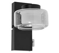 LEDVANCE ORBIS Flame Applique et plafonnier à LED, noir, 5.5W, 350lm, 3000/4000K, température de couleur réglable par interrupteur mural (blanc froid/blanc chaud), IP44 protection contre les corps étr